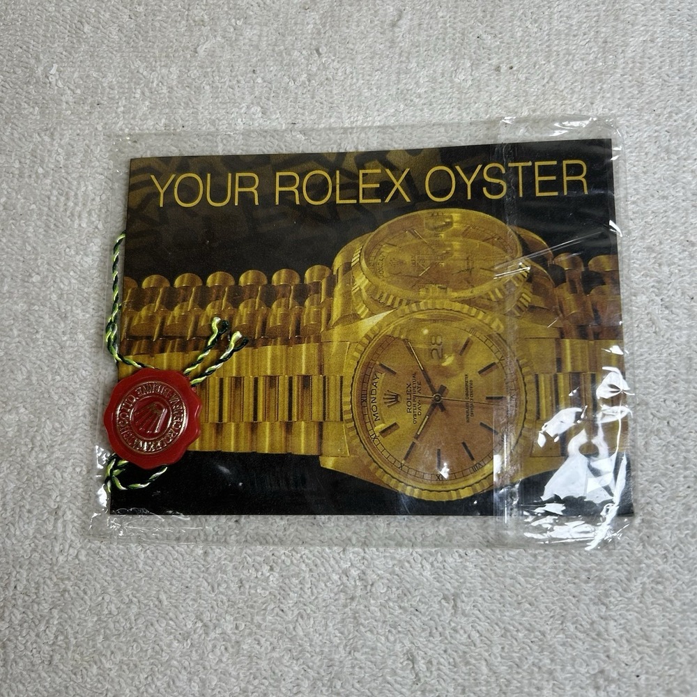Vintage Rolex Collectible 1994 "Your Rolex Oyster Booklet" With Tag ENG - Picture 1 of 5